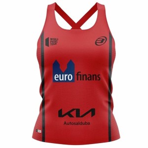 Ärmelloses Damen-T-Shirt Bullpadel Delfi Brea Paddel Dunkelrot