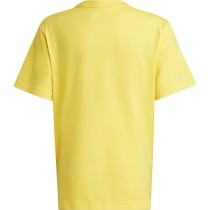 Child's Short Sleeve T-Shirt Adidas Future Pocket Yellow