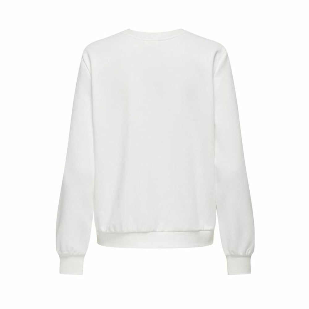 Women’s Sweatshirt without Hood Only Onlkimmie White
