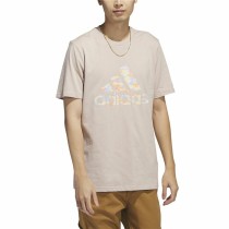 Men’s Short Sleeve T-Shirt Adidas Beige Camouflage