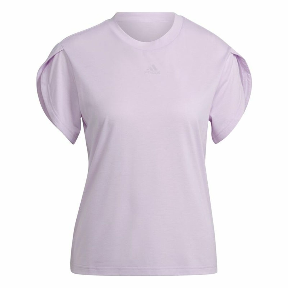 T-shirt à manches courtes femme Adidas trainning Floral Lila