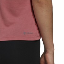 T-shirt à manches courtes femme Adidas trainning Floral Rose foncé