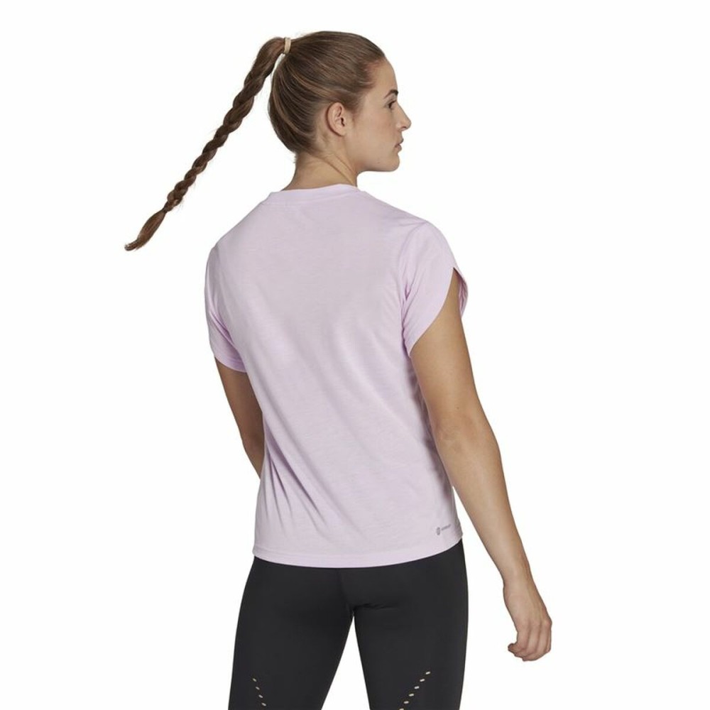 T-shirt à manches courtes femme Adidas trainning Floral Lila