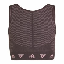 Sport-BH Adidas Aeroknit Seamless Granatrot Dunkelrot