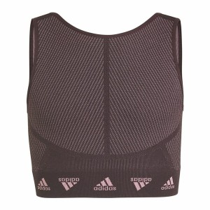 Sport-BH Adidas Aeroknit Seamless Granatrot Dunkelrot