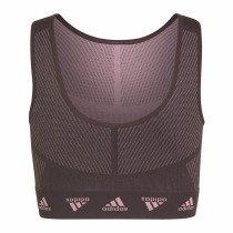 Sport-BH Adidas Aeroknit Seamless Granatrot Dunkelrot