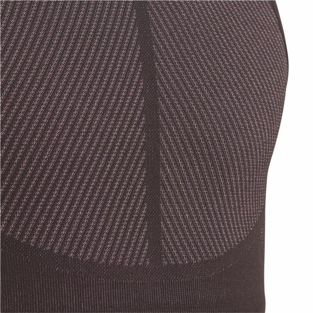 Soutien-gorge de Sport Adidas Aeroknit Seamless Bordeaux Rouge foncé