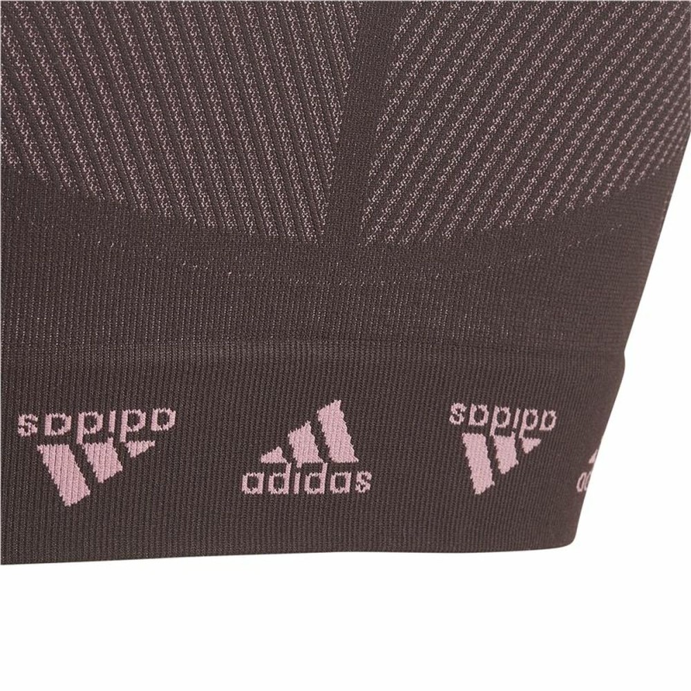Sport-BH Adidas Aeroknit Seamless Granatrot Dunkelrot