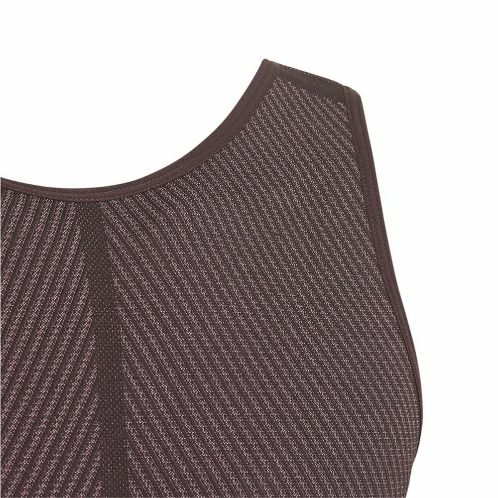 Sports Bra Adidas Aeroknit Seamless Maroon Dark Red