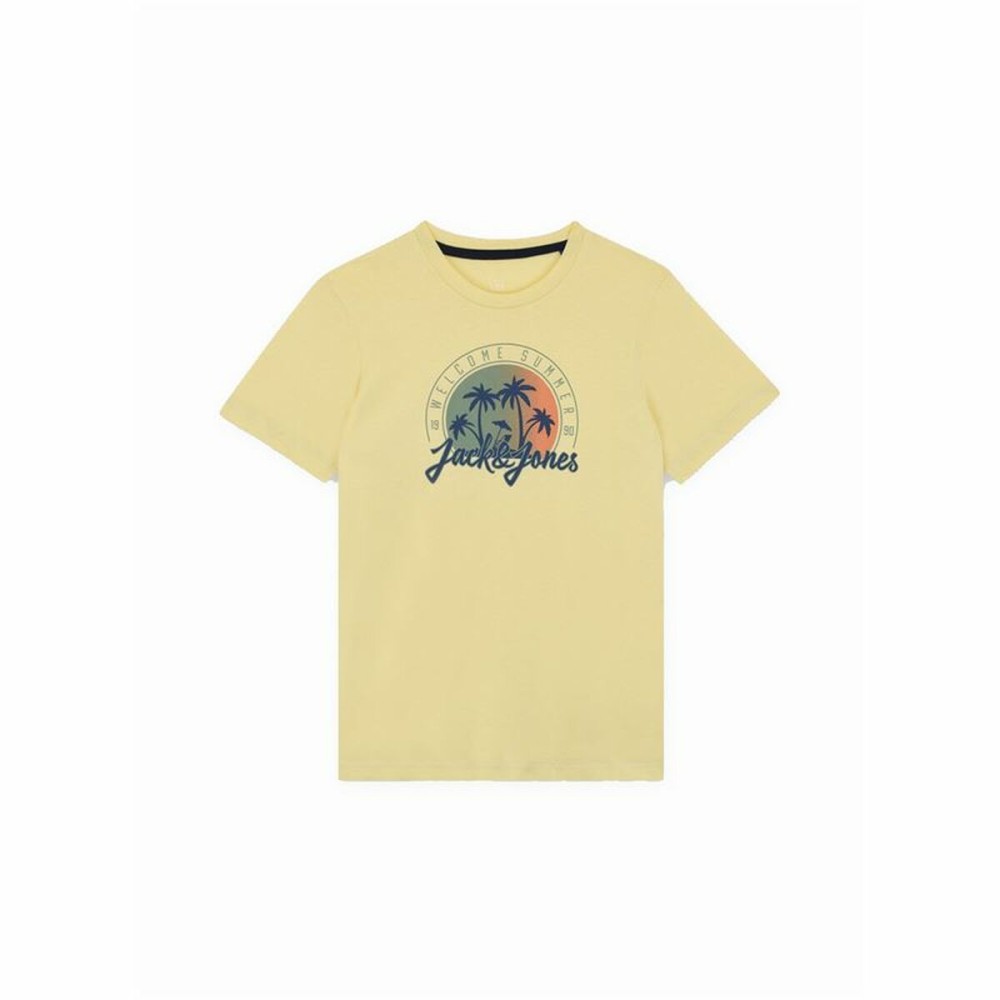 Kurzarm-T-Shirt für Kinder Jack & Jones Jjsummer Smu Vibe Tee Gelb