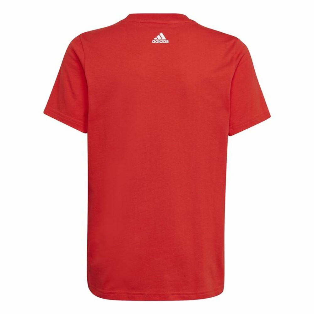 Child's Short Sleeve T-Shirt Adidas Essentials Red