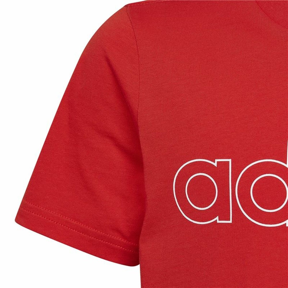 Child's Short Sleeve T-Shirt Adidas Essentials Red