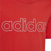 Child's Short Sleeve T-Shirt Adidas Essentials Red