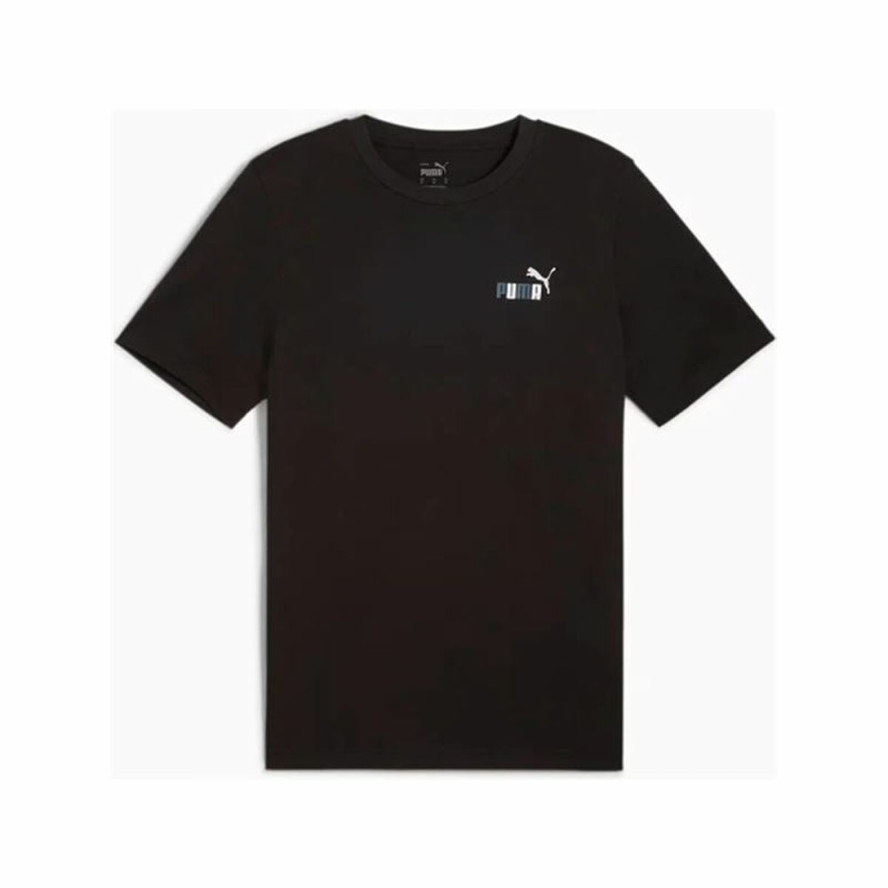 Men’s Short Sleeve T-Shirt Puma Graphics Puma Sports Club Black
