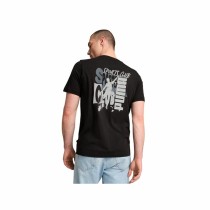 Men’s Short Sleeve T-Shirt Puma Graphics Puma Sports Club Black
