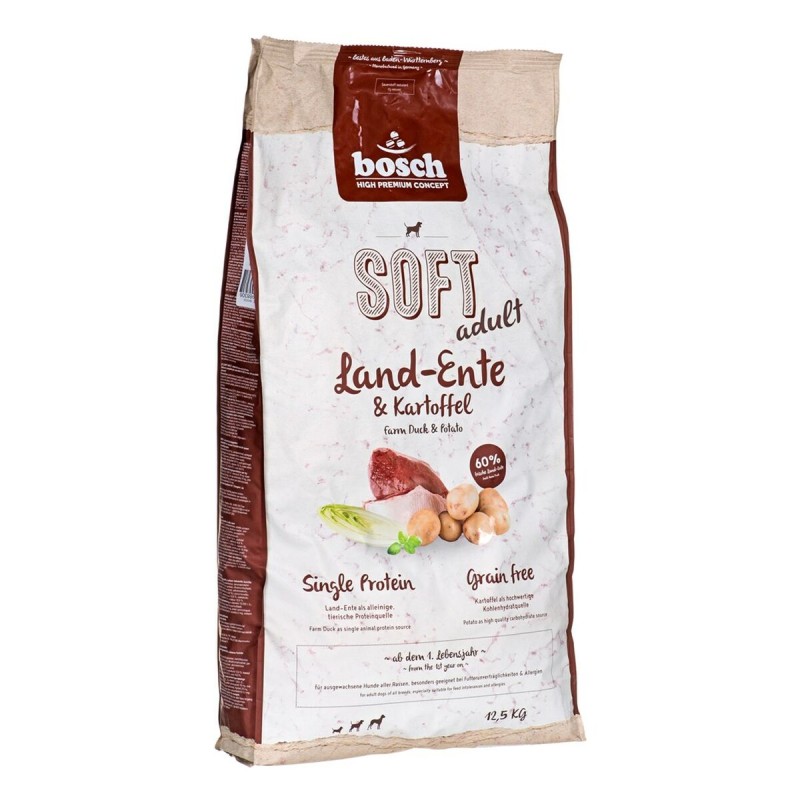 Nourriture BOSCH Soft Adulte Canard Pommes de terre 12,5 Kg