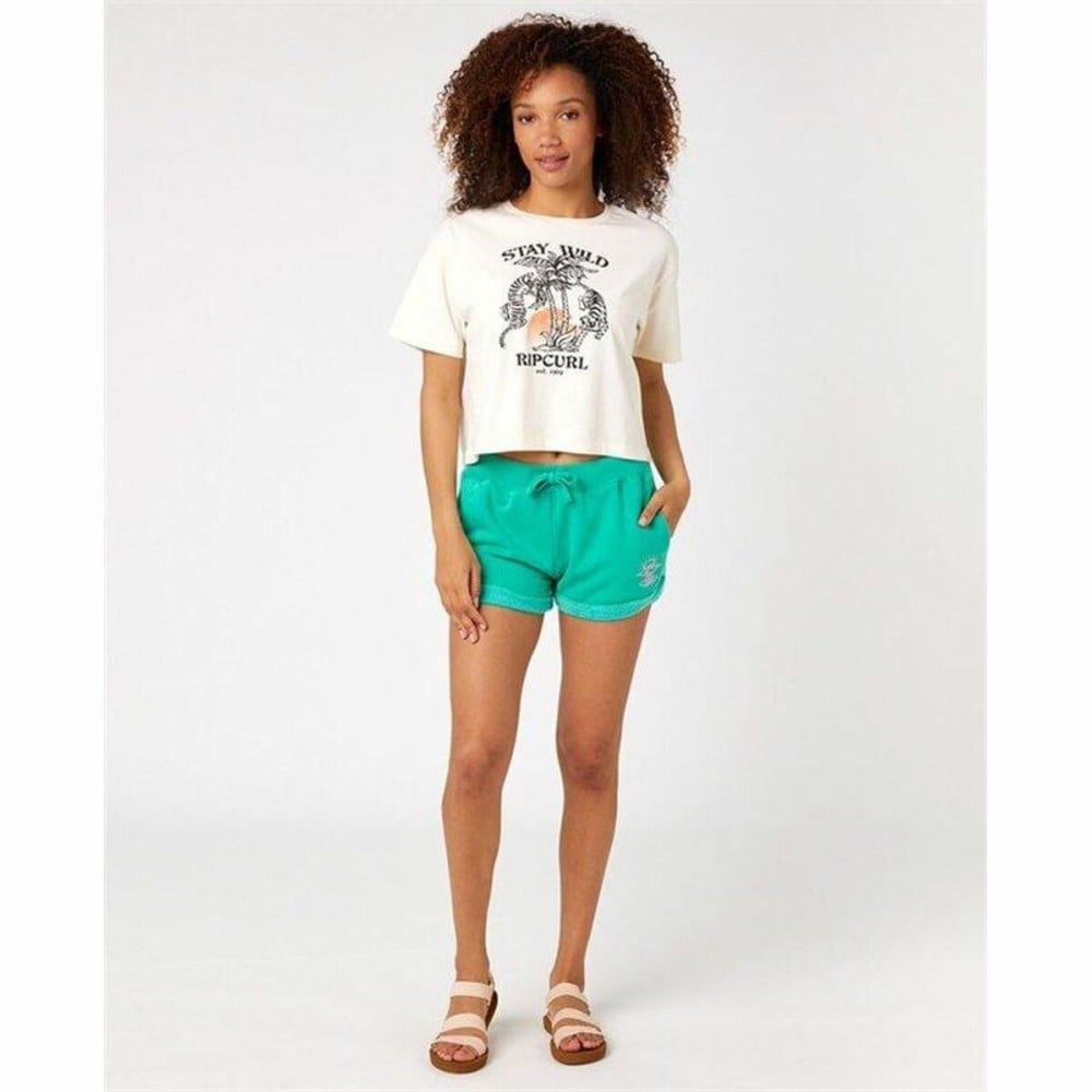 Kurzarm-T-Shirt Rip Curl Stay Wild Weiß