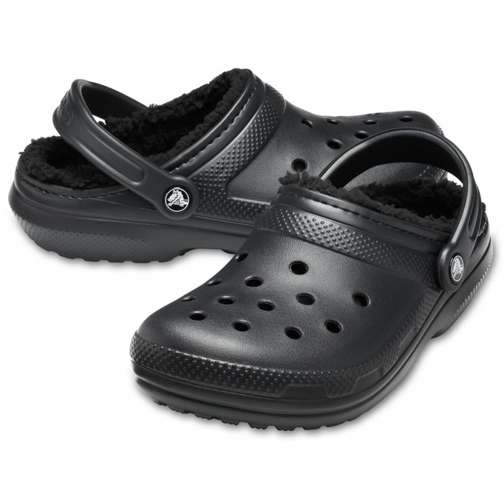 Holzschuhe Crocs Classic Lined Clog Schwarz