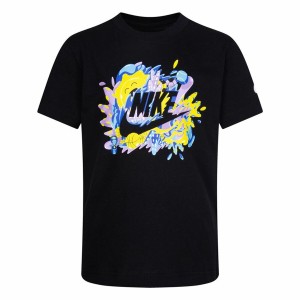 Child's Short Sleeve T-Shirt Nike Sport Splash Black