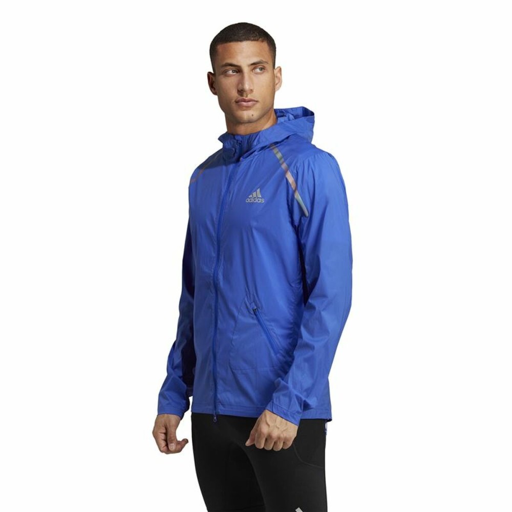 Men's Sports Jacket Adidas Marathon Blue (S)