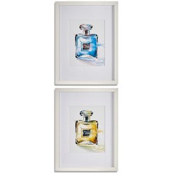 Painting Perfume Glass Particleboard 33 x 3 x 43 cm (6 Units)