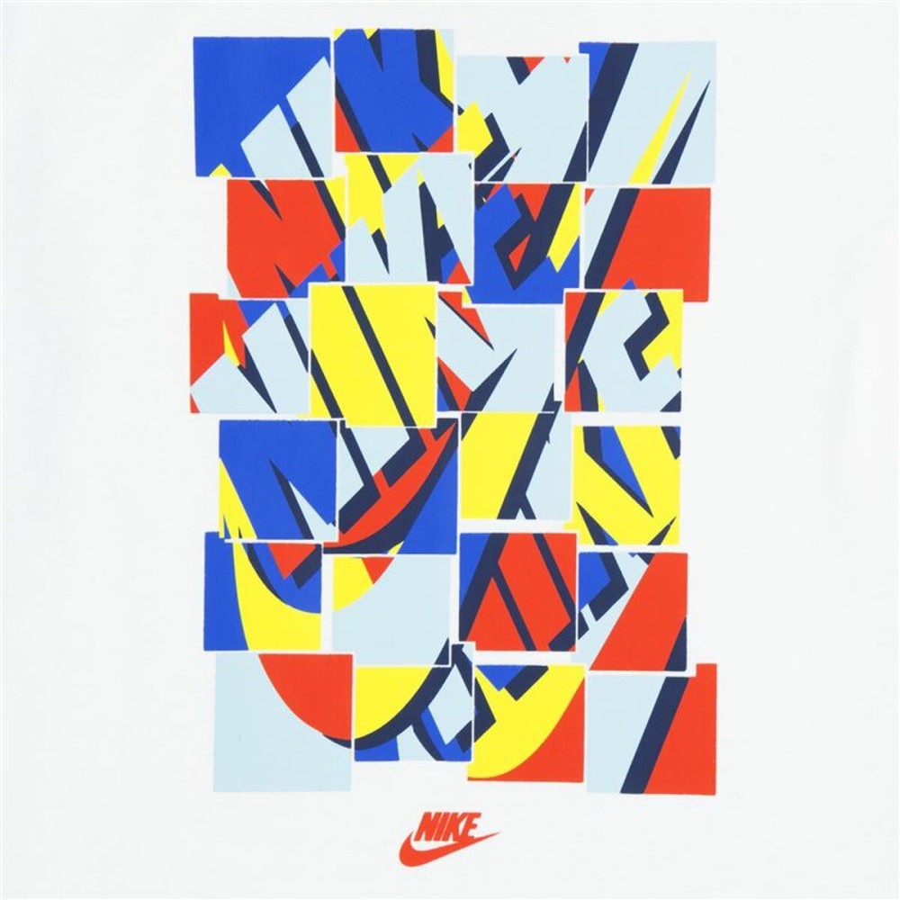 Children's Sports Outfit Nike Nsw Add Ft Short Blue White Multicolour 2 Pieces