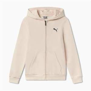 Jacke Für Kinder Puma Essentials+ Graphic Hoodie Fz Beige