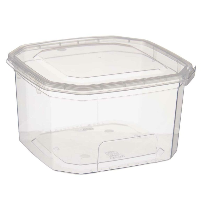 Rectangular Lunchbox with Lid Transparent polypropylene 750 ml 12,8 x 7,5 x 13,5 cm (24 Units)