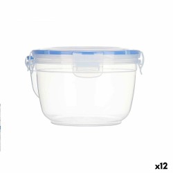 Lunchbox hermetisch Zylinder Durchsichtig Polypropylen 1,2 L 15,5 x 10,5 x 15,5 cm (12 Stück)