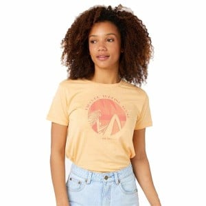 Kurzarm-T-Shirt Rip Curl Re-Entry Crew Beige