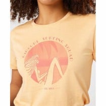 Kurzarm-T-Shirt Rip Curl Re-Entry Crew Beige
