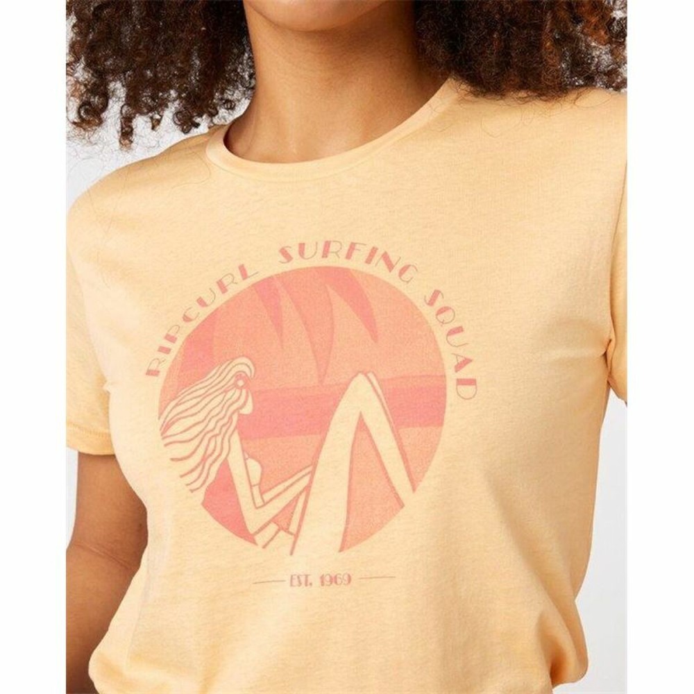 Kurzarm-T-Shirt Rip Curl Re-Entry Crew Beige