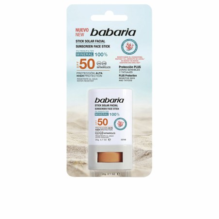 Sonnenschutzcreme für das Gesicht Babaria Solar Stick Facial Spf 50 20 g