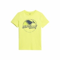Children’s Short Sleeve T-Shirt 4F JTSM012 Yellow
