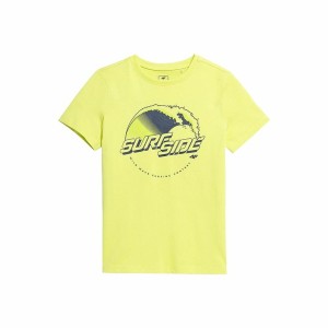 Children’s Short Sleeve T-Shirt 4F JTSM012 Yellow
