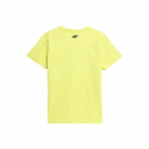 Children’s Short Sleeve T-Shirt 4F JTSM012 Yellow