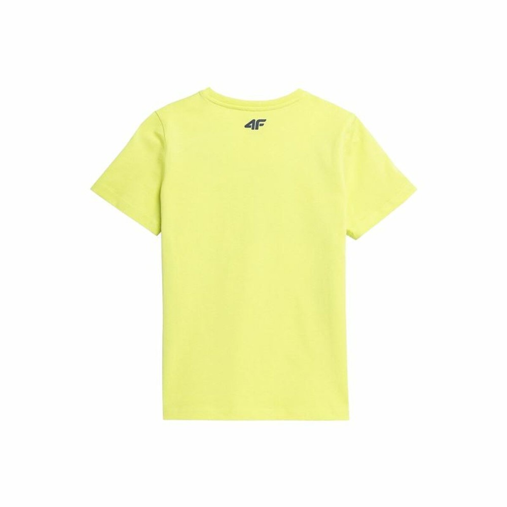 Children’s Short Sleeve T-Shirt 4F JTSM012 Yellow