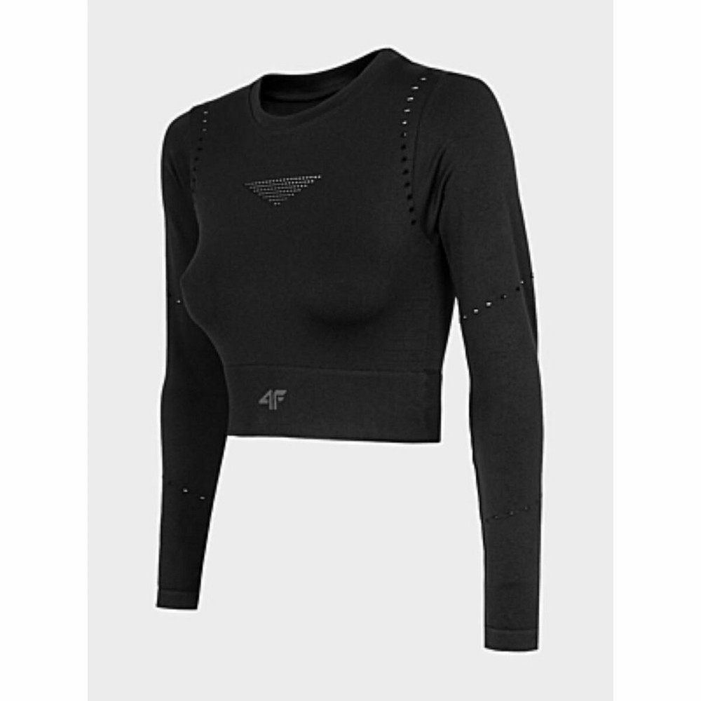 Women's long sleeve T-shirt PURE FORCE H4Z22 TSDLF010 4F Black Multicolour (M/L)