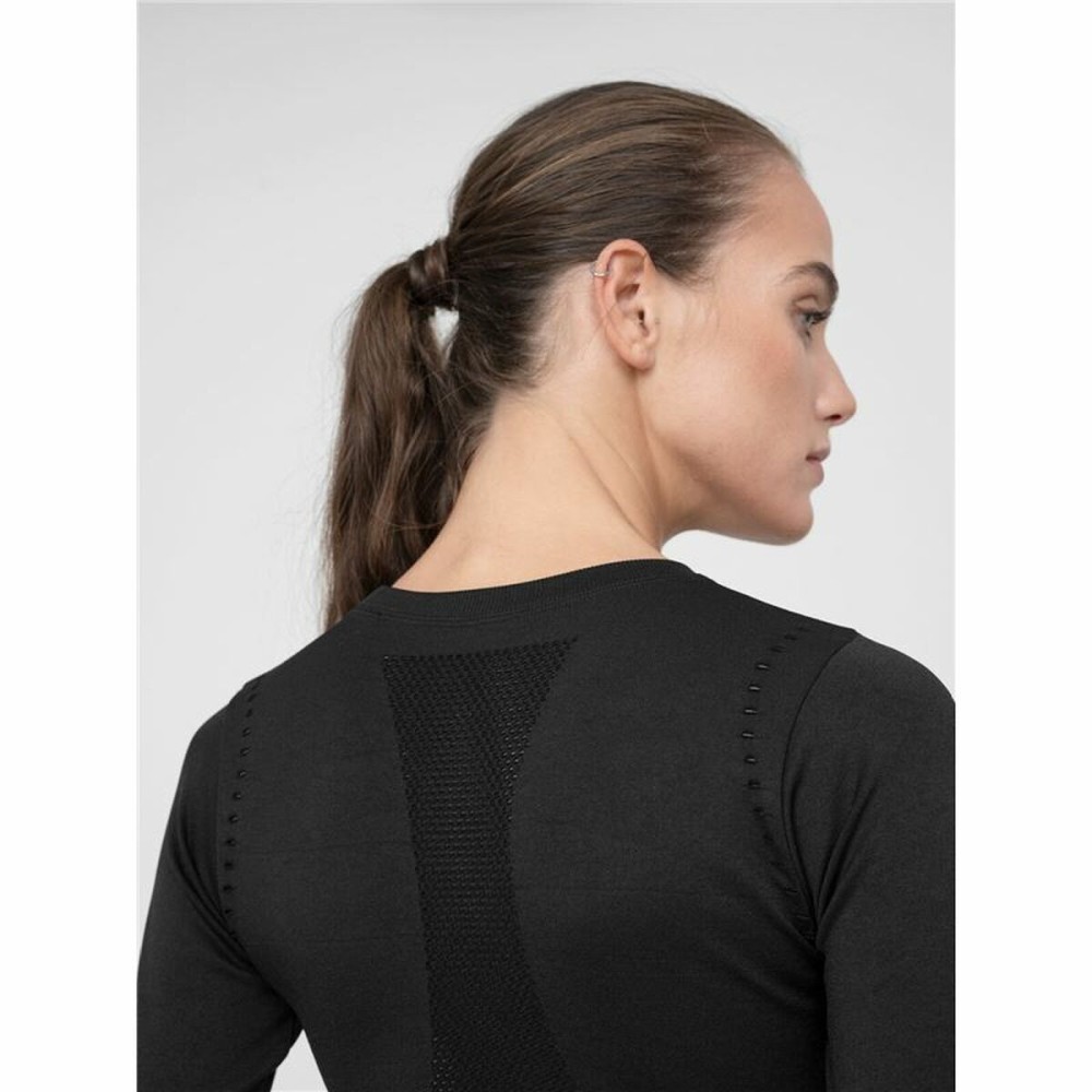 Women's long sleeve T-shirt PURE FORCE H4Z22 TSDLF010 4F Black Multicolour (M/L)