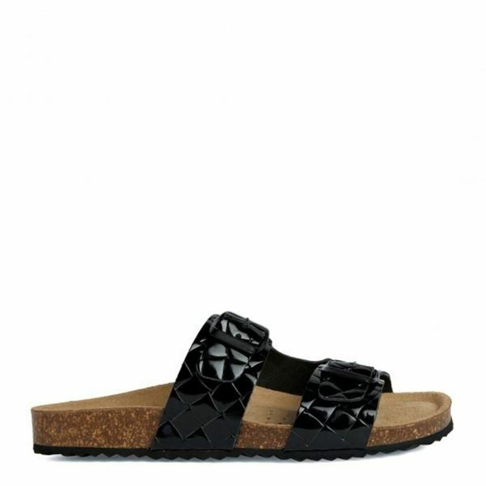 Women's Flip Flops Geox Brionia Black Multicolour