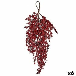 Christmas garland Branch Red fruits Plastic 69 x 17 x 17 cm (6 Units)