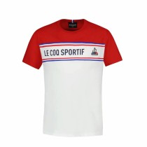 T-shirt à manches courtes enfant Le coq sportif N°2 Tricolore Blanc