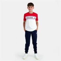 T-shirt à manches courtes enfant Le coq sportif N°2 Tricolore Blanc