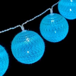 Guirlande lumineuse LED 6 x 6 x 200 cm Turquoise (18 Unités)