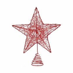 Étoile de Noël Rouge Acier Plastique 20 x 5 x 24,5 cm (12 Unités)