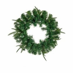 Couronne de Noël Vert 45 x 6 x 45 cm (8 Unités)