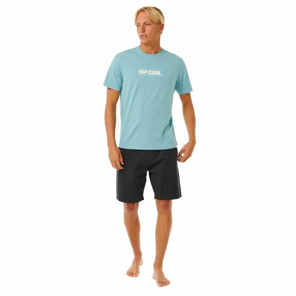 Herren Kurzarm-T-Shirt Rip Curl Big Mumma Icon Himmelsblau