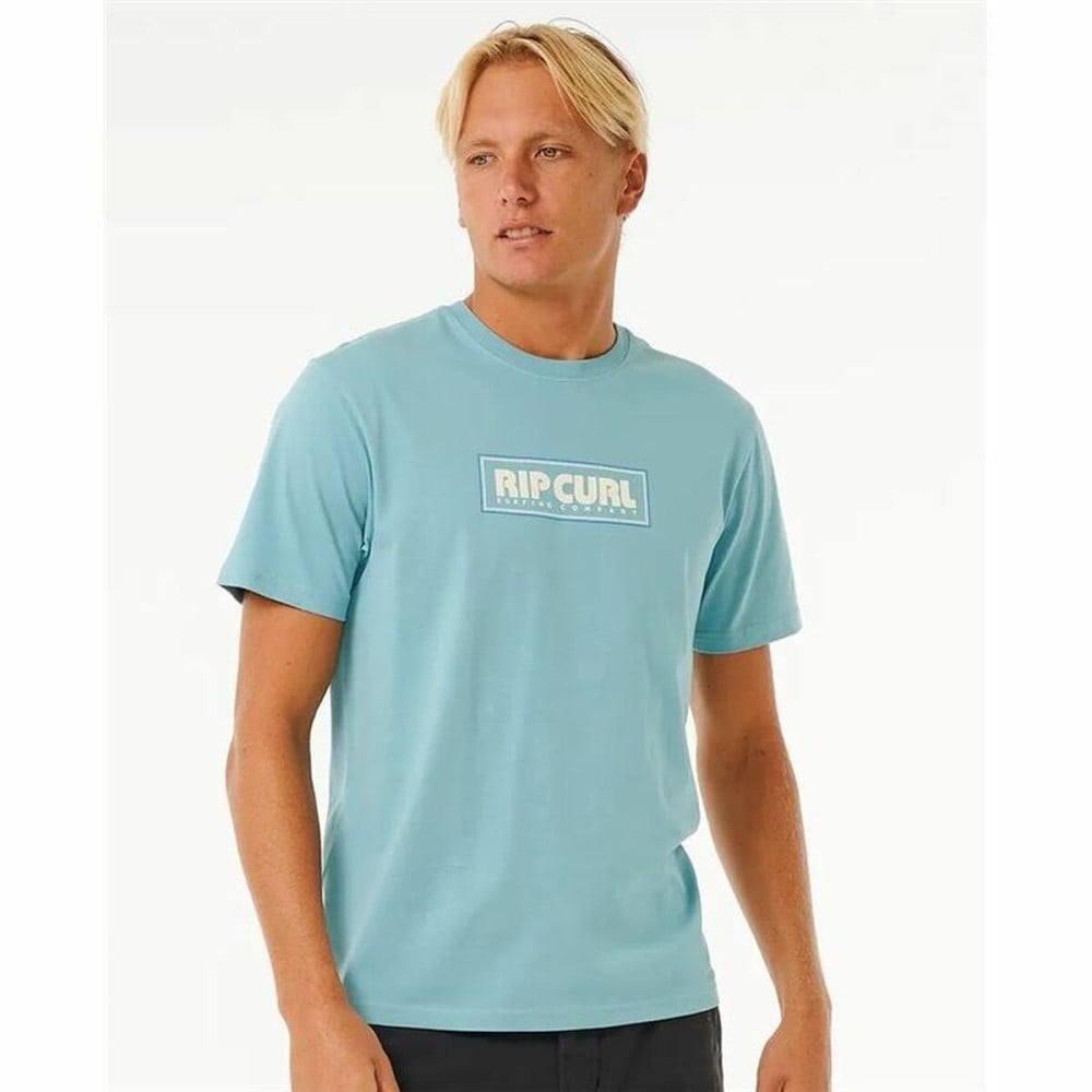 Herren Kurzarm-T-Shirt Rip Curl Big Mumma Icon Himmelsblau