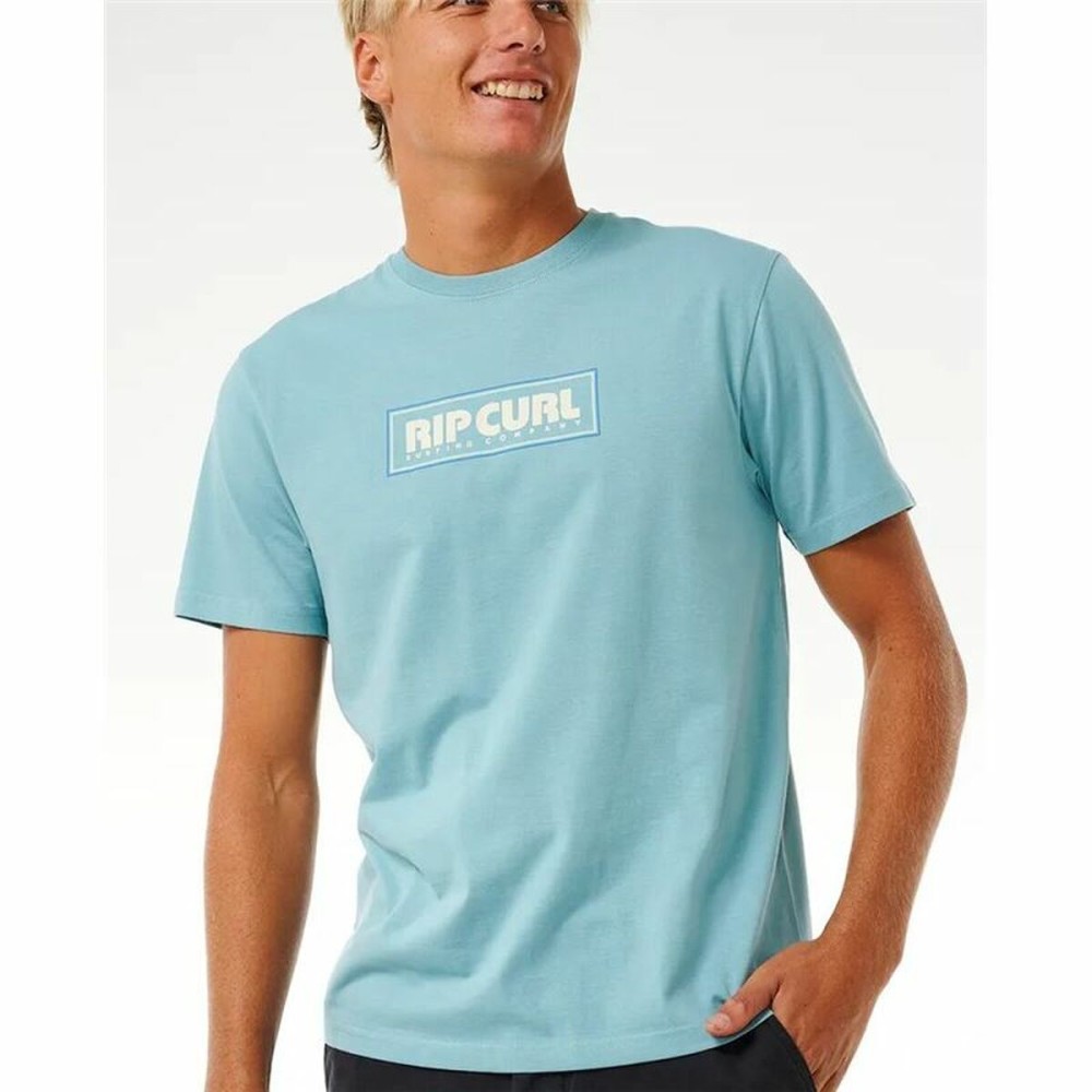 Herren Kurzarm-T-Shirt Rip Curl Big Mumma Icon Himmelsblau