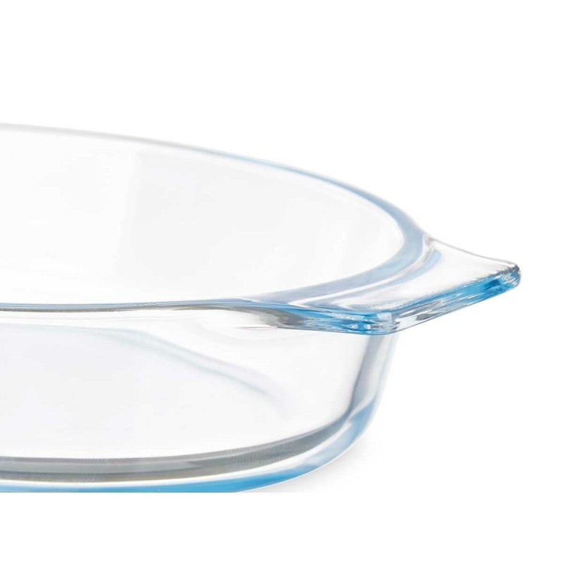 Serving Platter Vivalto T7-08 Transparent Borosilicate Glass 800 ml 27 x 4,5 x 15,8 cm With handles (18 Units)